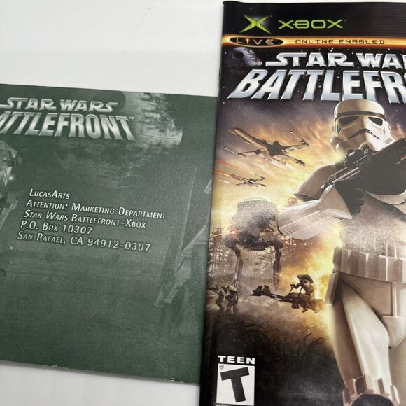 Star Wars: Battlefront (Microsoft Xbox, 2005) Platinum Hits Complete CIB Tested - Picture 5 of 9